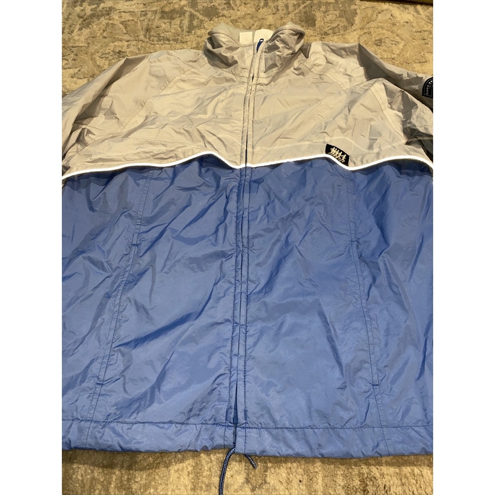 Vintage Men's Light Blue Gray Zip Up Athletic Jacket Size XL‎ - Picture 2 of 8